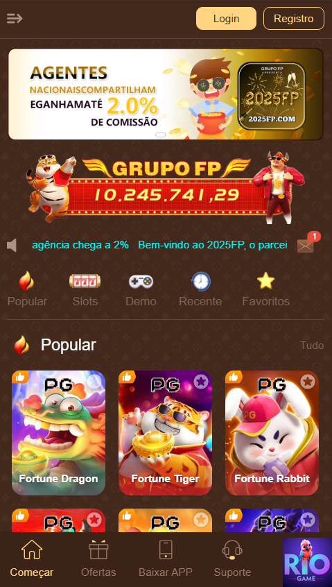 riogame.com Interface