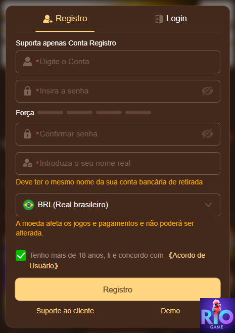 riogame.com - acessar em rápido entrada na conta